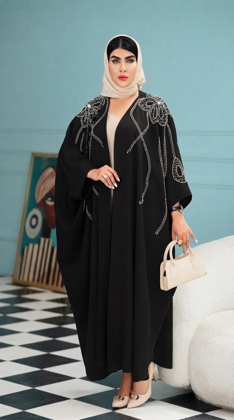 عبا پنج پر - مشکی